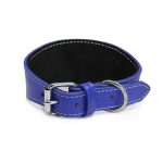 Leren windhonden halsband - Blauw