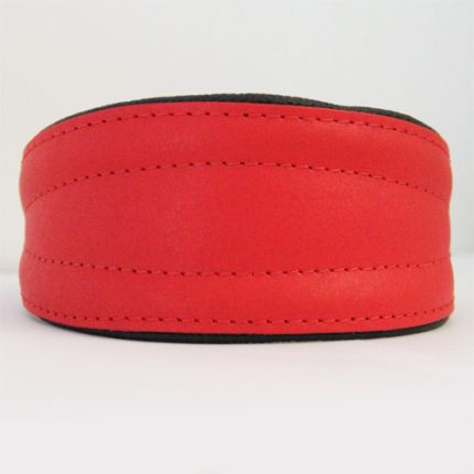 Basic halsband: rood-zwart <br /> maat L