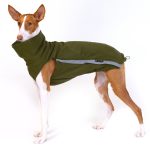 Fleece body donkergroen (met ritsen)