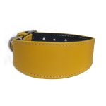 Leren windhonden halsband - Geel - Afbeelding 2